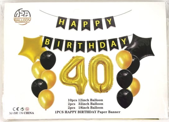 Duży zestaw na czterdzieste 40 Urodziny Inna marka