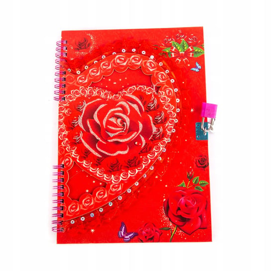 Duży Zeszyt Notes Pamiętnik Róże Różne Wzory XQ