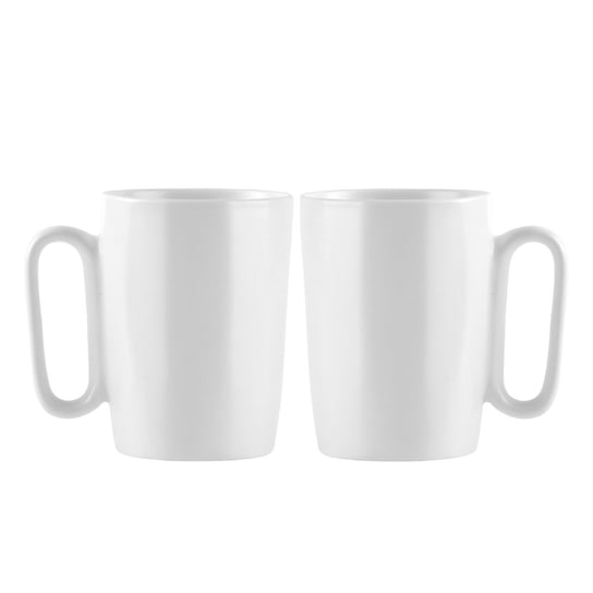 Dwa kubki ceramiczne z uszkiem 250 ml Fuori białe 30145 Vialli Design