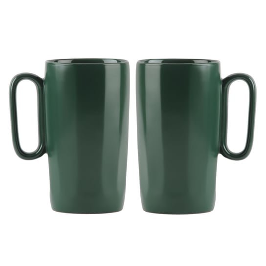 Dwa kubki ceramiczne z uszkiem 330 ml Fuori zielone 30091 Vialli Design