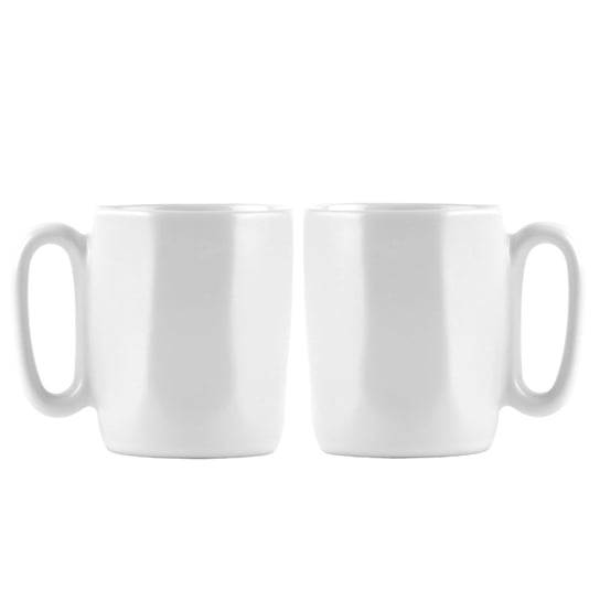 Dwa kubki ceramiczne z uszkiem 80 ml Fuori białe 30138 Vialli Design