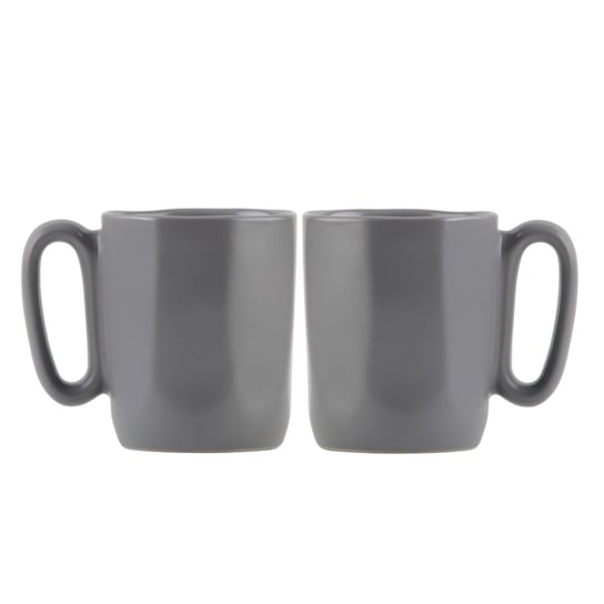 Dwa kubki ceramiczne z uszkiem 80 ml Fuori szare 29958 Vialli Design
