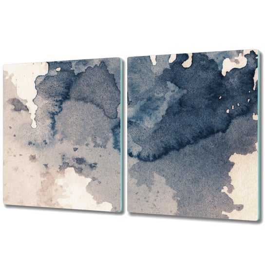 Dwuczęściowa Deska Kuchenna ze Wzorem - 2x 40x52 cm - Rozpryski atramentu Coloray