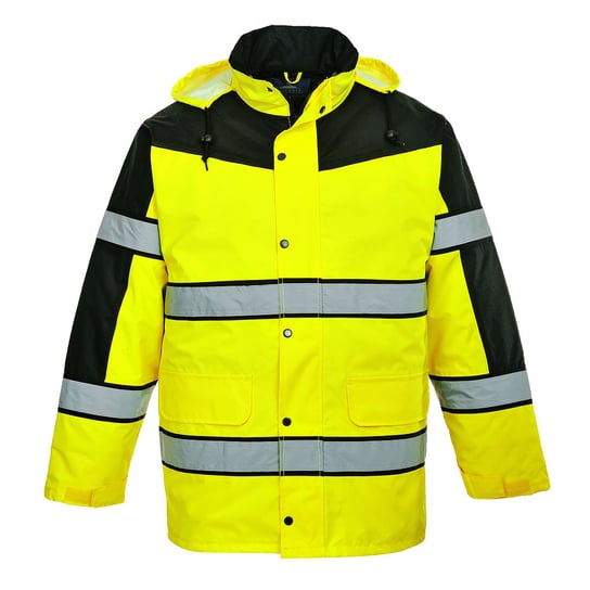 Dwukolorowa klasyczna kurtka ostrzegawcza Żółty S Portwest
