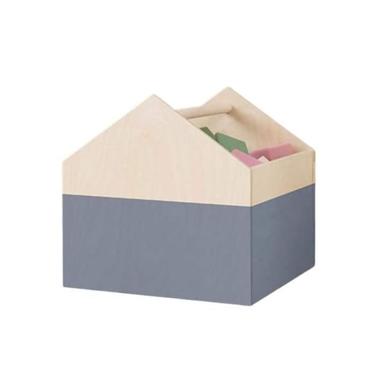 Dwukolorowe pudełko do przechowywania HOUSE w kolorze szarym Inna marka
