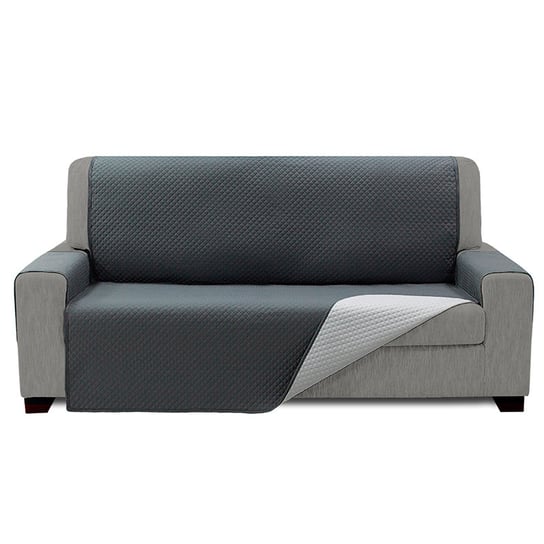 Dwustronne pokrowiec na sofę w jednolitych kolorach. 3P 170x220cm Szary Inna marka