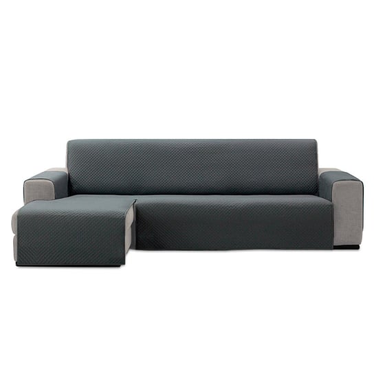 Dwustronne pokrowiec na sofę w jednolitych kolorach. Szezlong prawy/lewy 280cm szary Inna marka