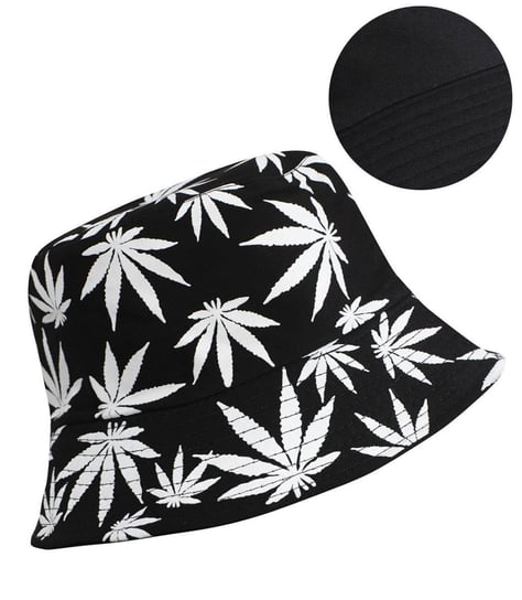 Dwustronny kapelusz BUCKET HAT print listki Agrafka