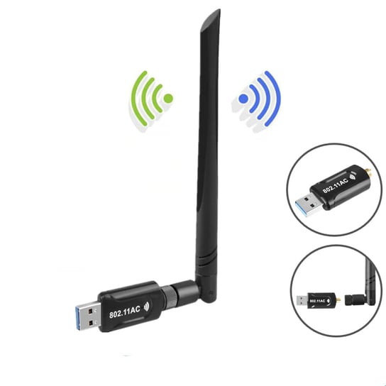Dwuzakresowa Karta Sieciowa Adapter WiFi na USB 3.0 AC-1200Mbps Inna marka