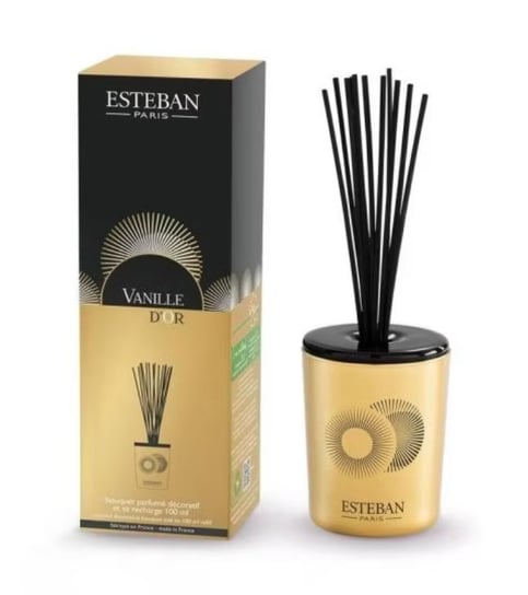 Dyfuzor zapachowy (100 ml) + ceramiczna przykrywka Vanille d'Or Esteban Esteban