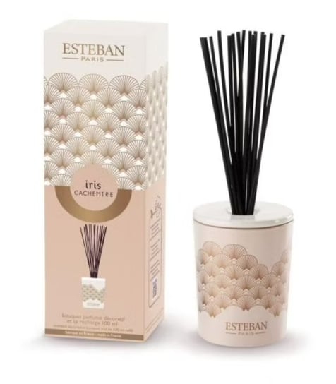 Dyfuzor Zapachowy Z Patyczkami (100 Ml) Iris Cachemire + Ceramiczna Przykrywka Esteban Esteban