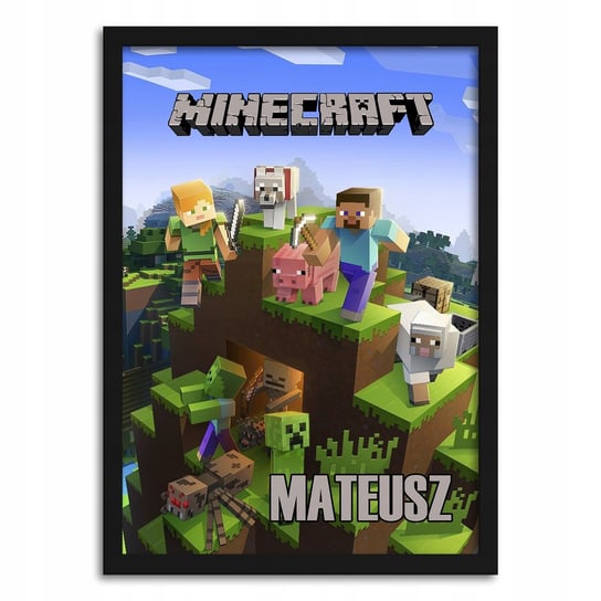 Dyplom Plakat A4 Dla Dziecka Minecraft + Imię Y2 Inna marka