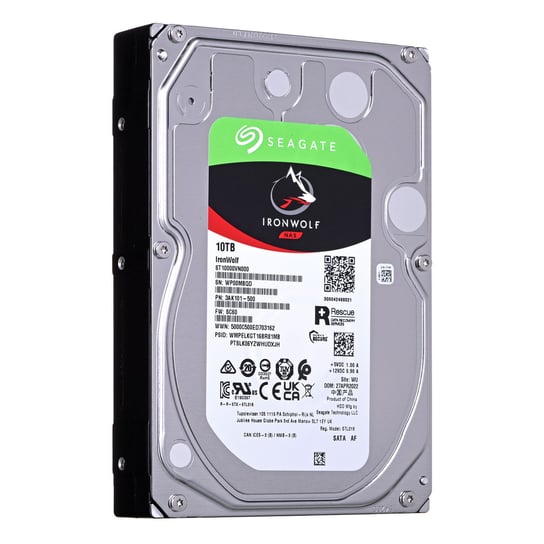 Dysk Hdd Seagate Ironwolf St10000Vn000 (10 Tb ; 3.5"; 256 Mb ;7200 Obr/Min) Seagate