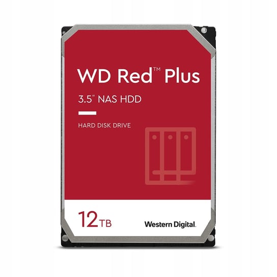 Dysk HDD WD Red Plus WD120EFBX (12 TB ; 3.5"; 256 MB; 7200 obr/min) Zamiennik/inny