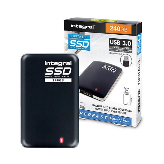 Dysk Przenośny Ssd Integral 240Gb 3.0 Usb Portable Inssd240Gport3.0 Integral