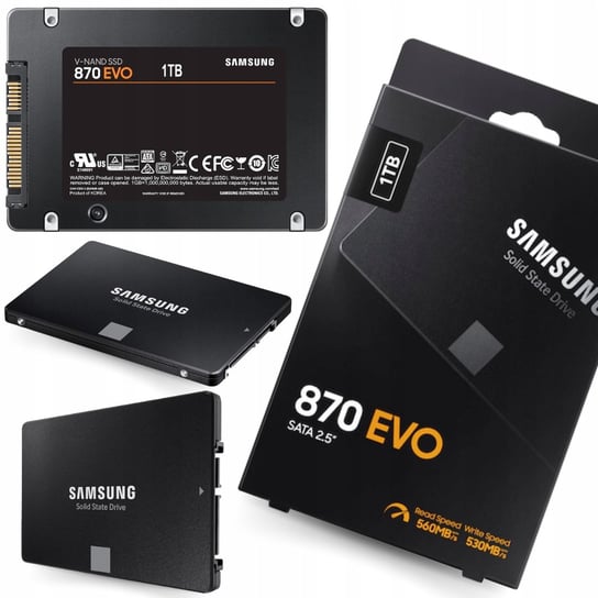 Dysk SAMSUNG 870 EVO 2.5' 1TB MZ-77E1T0/MZ-77E1T0B/AM Samsung