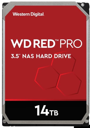 Dysk serwerowy WD Red Pro WD141KFGX, 14 TB HDD 14 TB, 3.5", SATA III, 256 MB, 7200 obr/min Western Digital