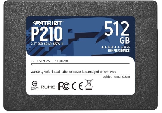 Dysk SSD 512GB P210 520/430 MB/s SATA III 2.5 Patriot