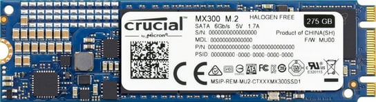 Dysk SSD CRUCIAL MX300, M.2, 275 GB, 530 MB/s Crucial