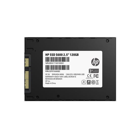 Dysk SSD HP S600, 2.5'', 120 GB, SATA III, 496 MB/s HP