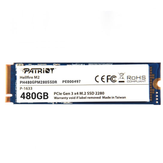 Dysk SSD PATRIOT Hellfire, M.2, 480 GB, PCI-Express, 3000 MB/s Patriot