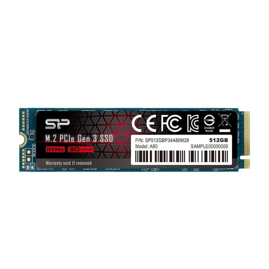 Dysk SSD SILICON POWER Ace A80 SP512GBP34A80M28, 512 GB, M.2, PCIe NVMe 3.0 x4 Silicon Power