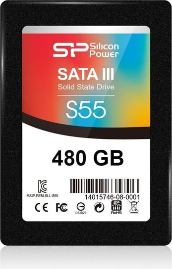 Dysk SSD SILICON POWER Slim S55, 2.5", 480 GB, SATA III, 540 Mb/s Silicon Power