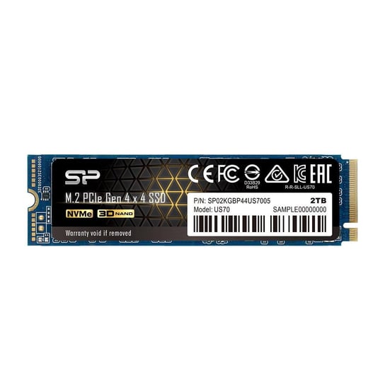 Dysk SSD Silicon Power US70 SP02KGBP44US7005 (2 TB ; M.2; PCIe NVMe 4.0 x4; TLC) Silicon Power
