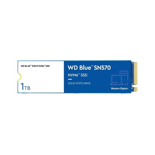Dysk Ssd Wd Blue Sn570 1Tb M.2 2280 Pcie Nvme (3500/3000 Mb/S) Wds100T3B0C Western Digital