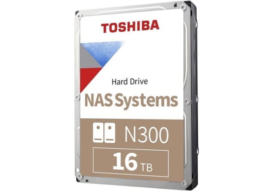 Dysk Toshiba N300 HDWG31GUZSVA 16TB 3,5" 7200 512MB SATA III BULK Toshiba