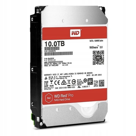 Dysk twardy HDD WD Red Pro 10TB WD102KFBX Western Digital