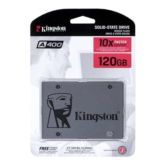 Dysk twardy SSD KINGSTON A400 SA400S37/120G, 2.5", 120 GB, SATA III, 500 MB/s Kingston