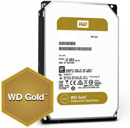Dysk Wd Gold Wd8005Fryz 8Tb 3,5" 7200 256Mb Sata Iii Western Digital