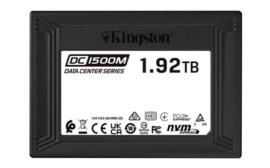 Dysk wewnętrzny SSD Kingston DC1500M 1,92TB U.2 Enterprise NVMe Kingston