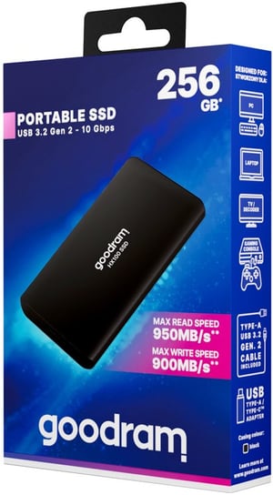 Dysk zewnętrzny SSD 256GB USB-C GOODRAM HX100 SSDPR-HX100-256 GoodRam