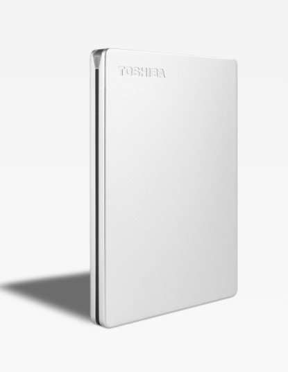 Dysk zewnętrzny TOSHIBA Canvio Slim, 1TB, USB 3.2 Gen. 1, Srebrny Toshiba