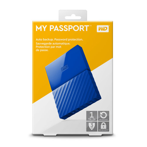 Dysk zewnętrzny WD My Passport WDBYNN0010BBL-WESN, 1 TB, USB 3.0 Western Digital