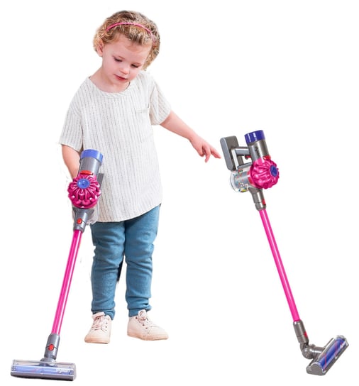 Dyson Odkurzacz dla dzieci pionowy bezprzewodowy z dźwiękiem Casdon Różowy Casdon