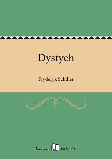 Dystych - ebook epub Schiller Fryderyk