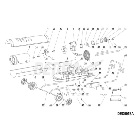 Dysza Paliwowa K125 (Krótka) Dedra