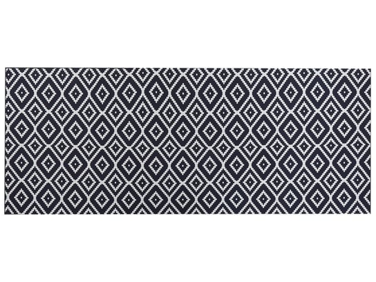 Dywan 80 x 200 cm czarno-biały KARUNGAL Beliani