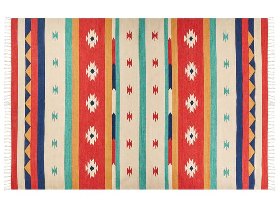 Dywan bawełniany kilim 200 x 300 cm wielokolorowy MARGARA Beliani