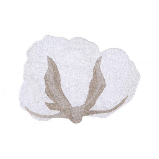 Dywan bawełniany LORENA CANALS Cotton Flower, beżowo-biały, 120x130 cm Lorena Canals