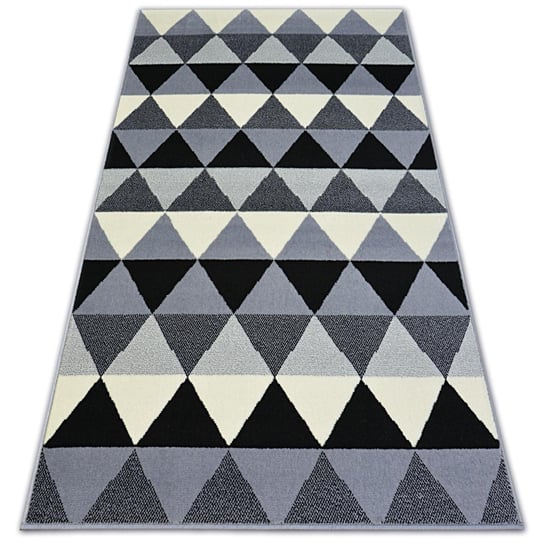 Dywan BCF BASE Triangles 3813, czarno-szary, 160x220 cm Dywany Łuszczów
