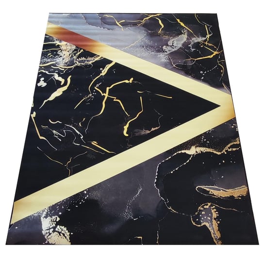 Dywan BLACK and GOLD N 12 czarny 80 x 150 cm Inna marka