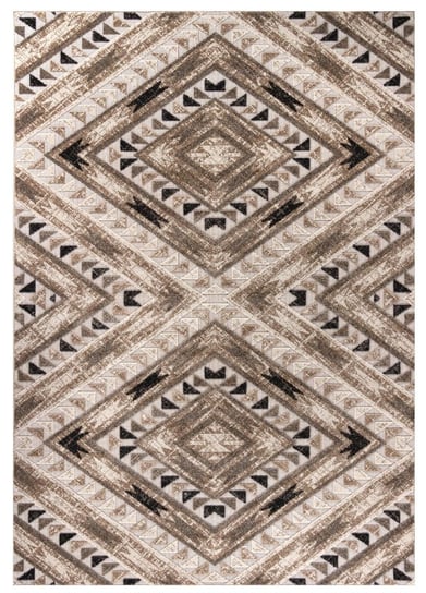 Dywan CARPETFORYOU Ethno Collection Aztec, brązowy,, 120x170 cm Carpetforyou