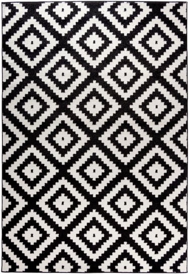 Dywan CARPETFORYOU Light Collection, czarno-biały, 140x200 cm Carpetforyou
