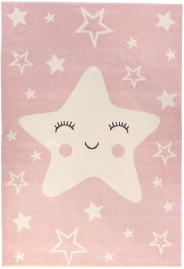 Dywan CARPETFORYOU Light Collection Happy Star Pink, 160x230 cm Carpetforyou