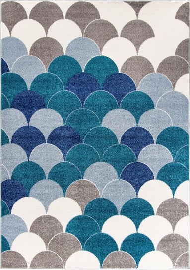 Dywan CARPETFORYOU Light Collection Light Coll Blue Pearls, niebieski, 80x150 cm Carpetforyou