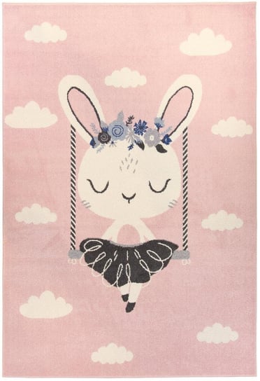 Dywan CARPETFORYOU Light Collection Pink Rabbit, 180x270 cm Carpetforyou